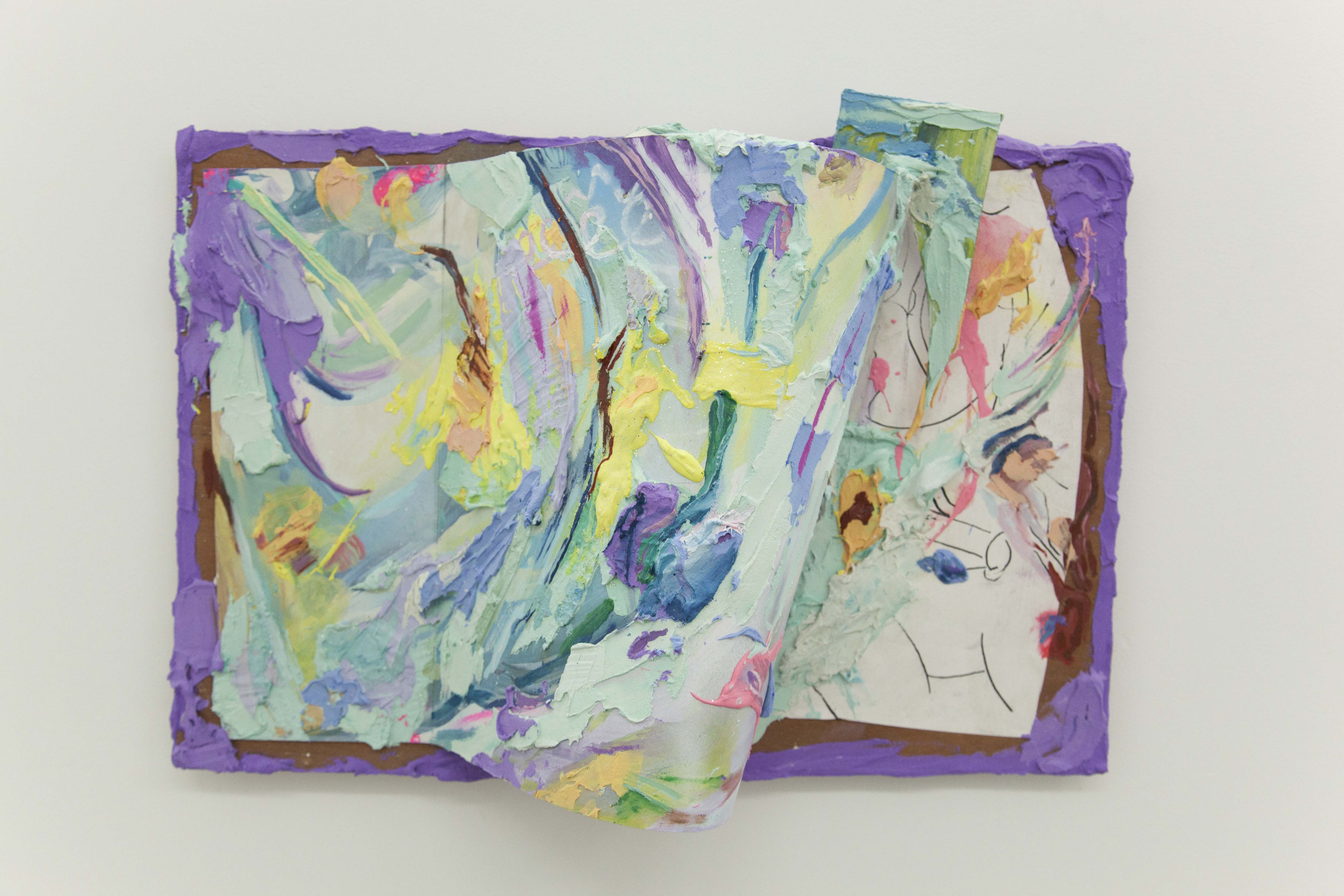 Jérémie Paul, peinture sur bois et plâtre coloré