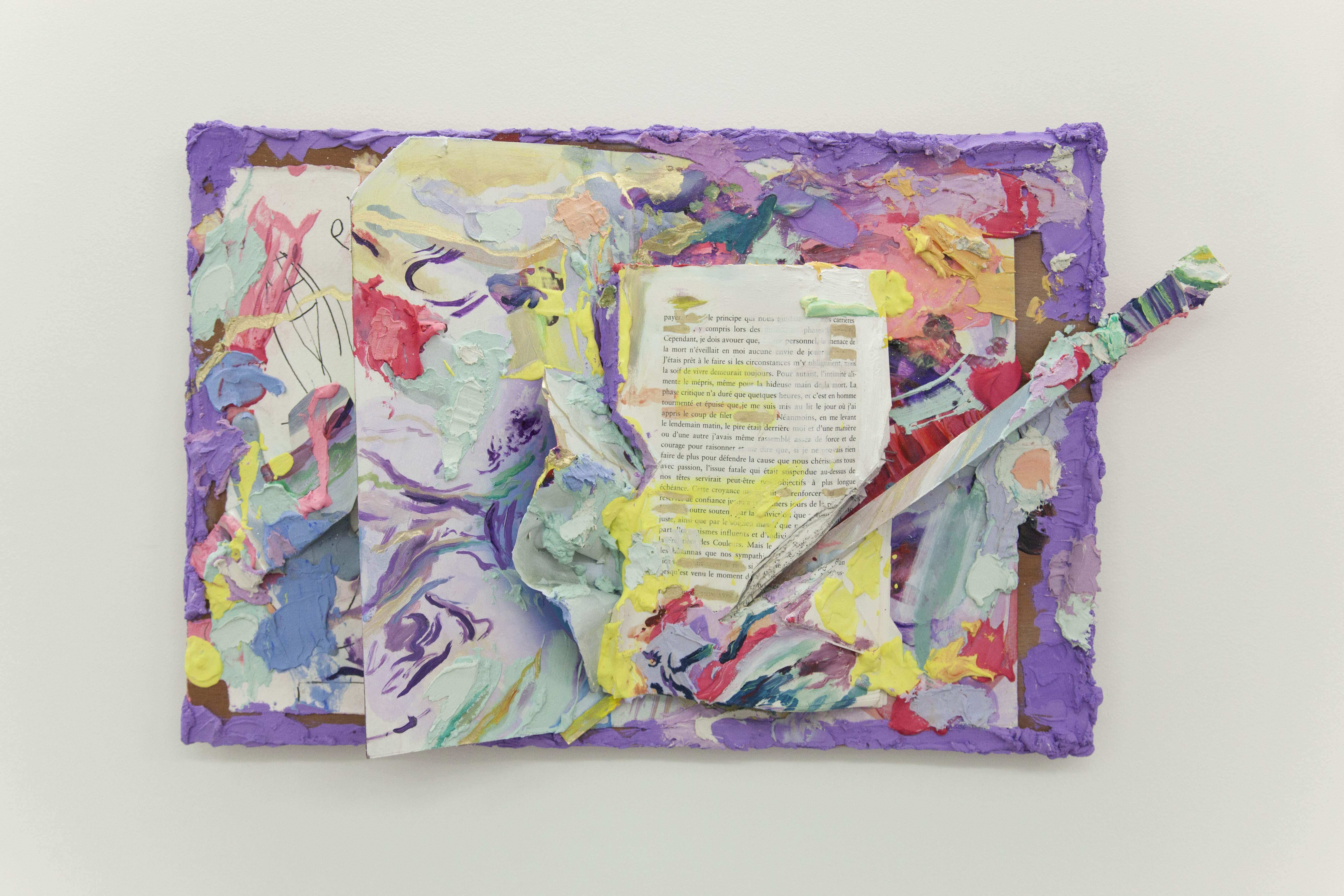 Jérémie Paul, peinture sur bois et plâtre coloré