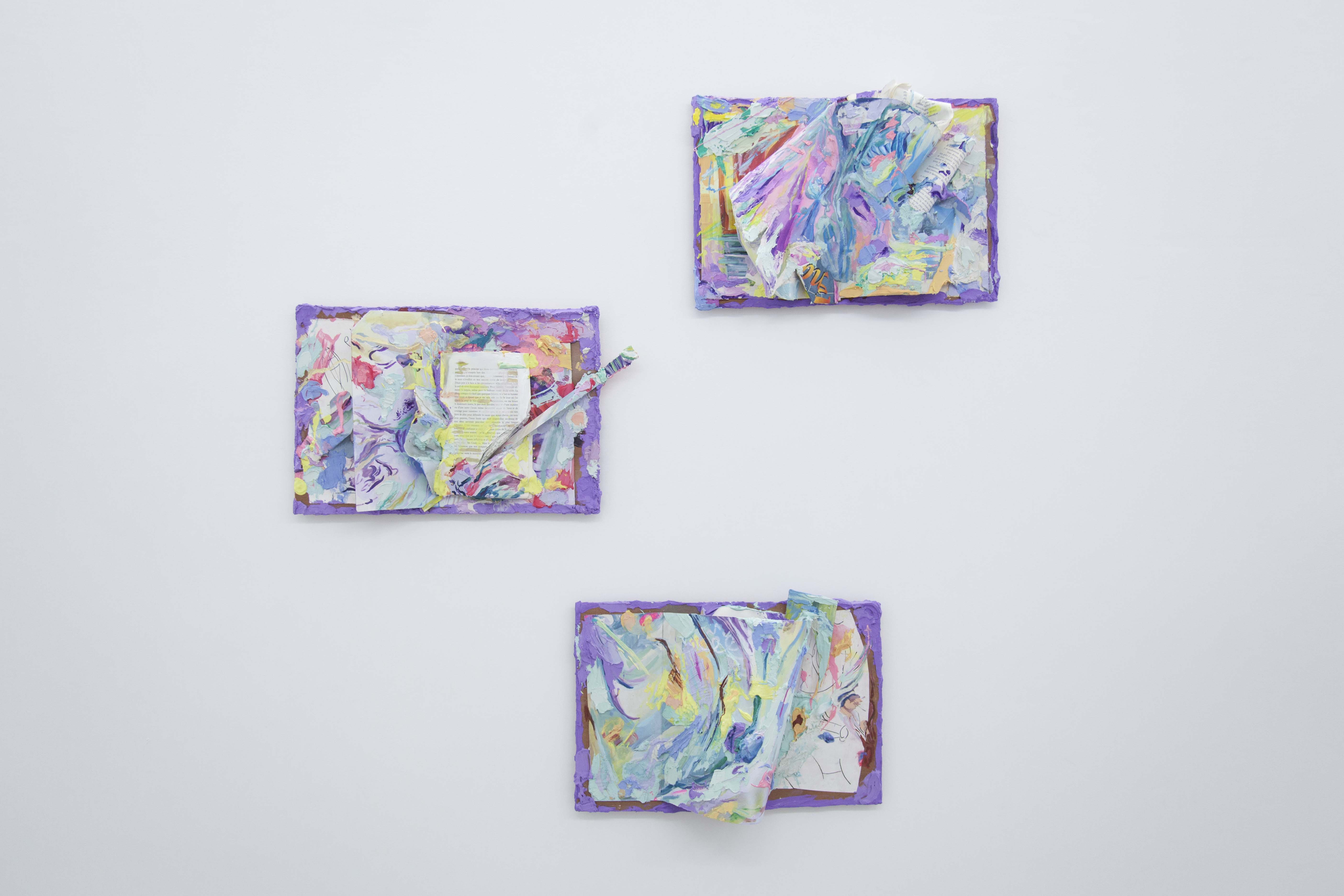 Jérémie Paul, peinture sur bois et plâtre coloré